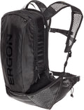 Ergon BX2 Evo Rugtas Zwart - Lichtgewicht - Geschikt voor dagtochten - 10 + 1.5L volume - Waterdicht - Polyester Nylon - Anders bevestigingssysteem - Inclusief regenhoes