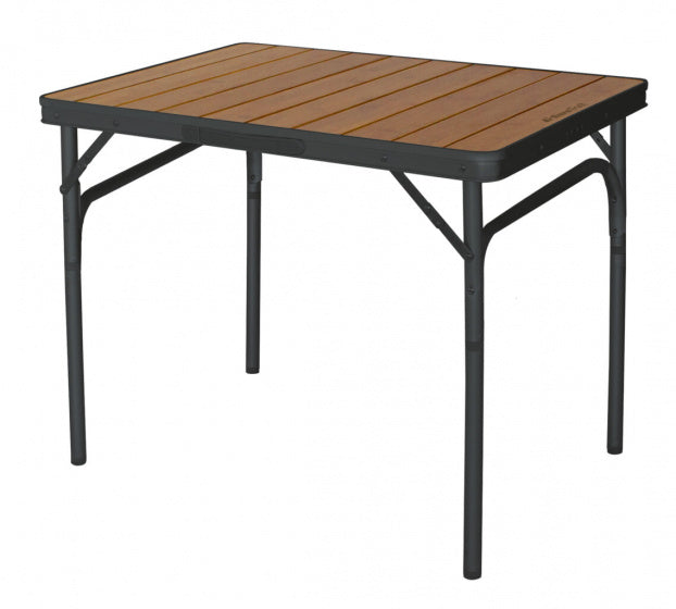 Eurotrail Kampeertafel Charelle 75 x 55 cm bamboe bruin zwart