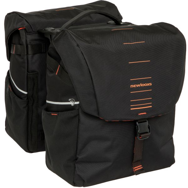 Newlooxs - Newlooxs Tas new looxs vigo dubbel | zwart/oranje | rt 2.0 | 40l