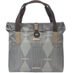 Basil Elegance Fietshopper, animal vert, repliement de retenue à l'eau, manège / bretelles à main / épaule, 20-26L, taupe
