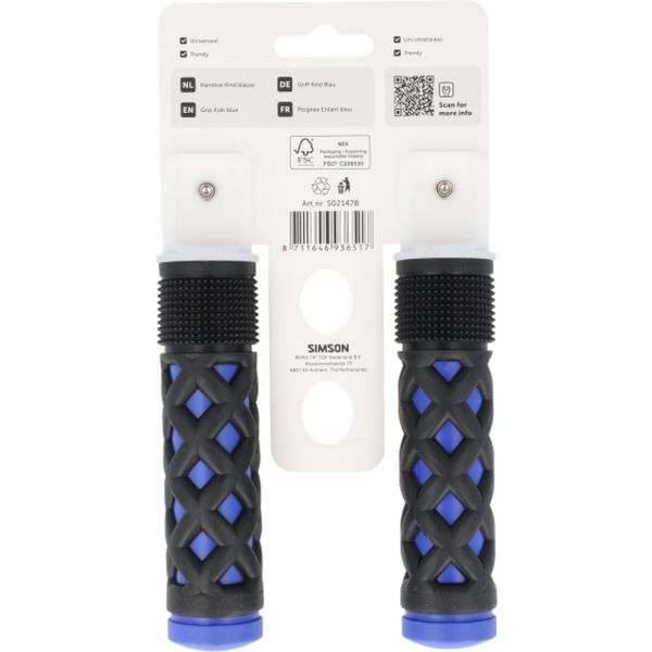 Simson - handvatten kinder blauw-zwart