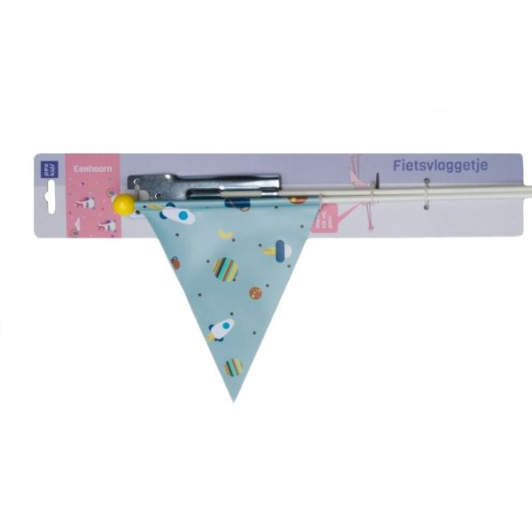 Drapeau de sécurité Pexkids Rocket Blue avec imprimé fusée
