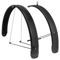 Eurofender spatbord set tempo square 28 inch 58mm - zwart