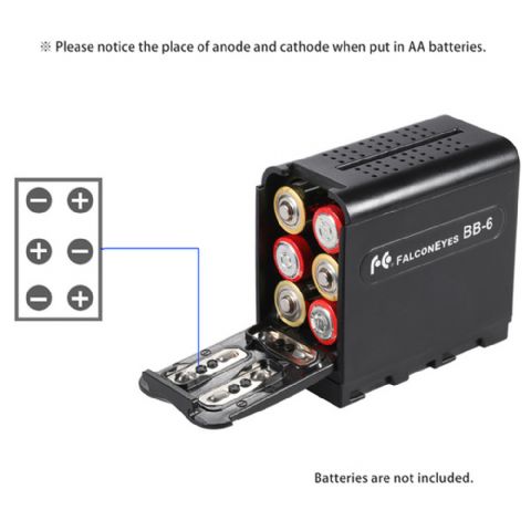 Falcon eyes batterij houder bb-06