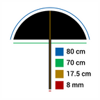 Falcon Eyes Flitsparaplu UR-32T Diffuus Wit 80 cm