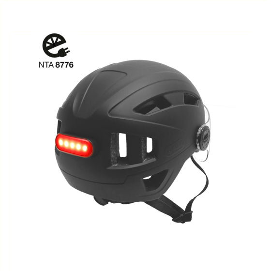 Falkx Helm vizier 55-58 cm matzwart maat M