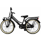 Kyoso - Kyoso Kinderfiets blossom classic 20 inch met remnaaf - mat zwart / roze