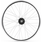 Shimano - Achterwiel 28" aluminium zac 2000 velg zwart/zilver - sg-c6001-8r nexus 8 naaf en rvs spaken