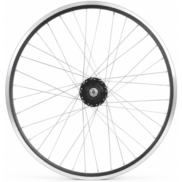 Shimano - Achterwiel 28" aluminium zac 2000 velg zwart/zilver - sg-c6001-8r nexus 8 naaf en rvs spaken
