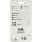 Simson remkabelset compleet rvs shim. nexus rollerbr. zwart