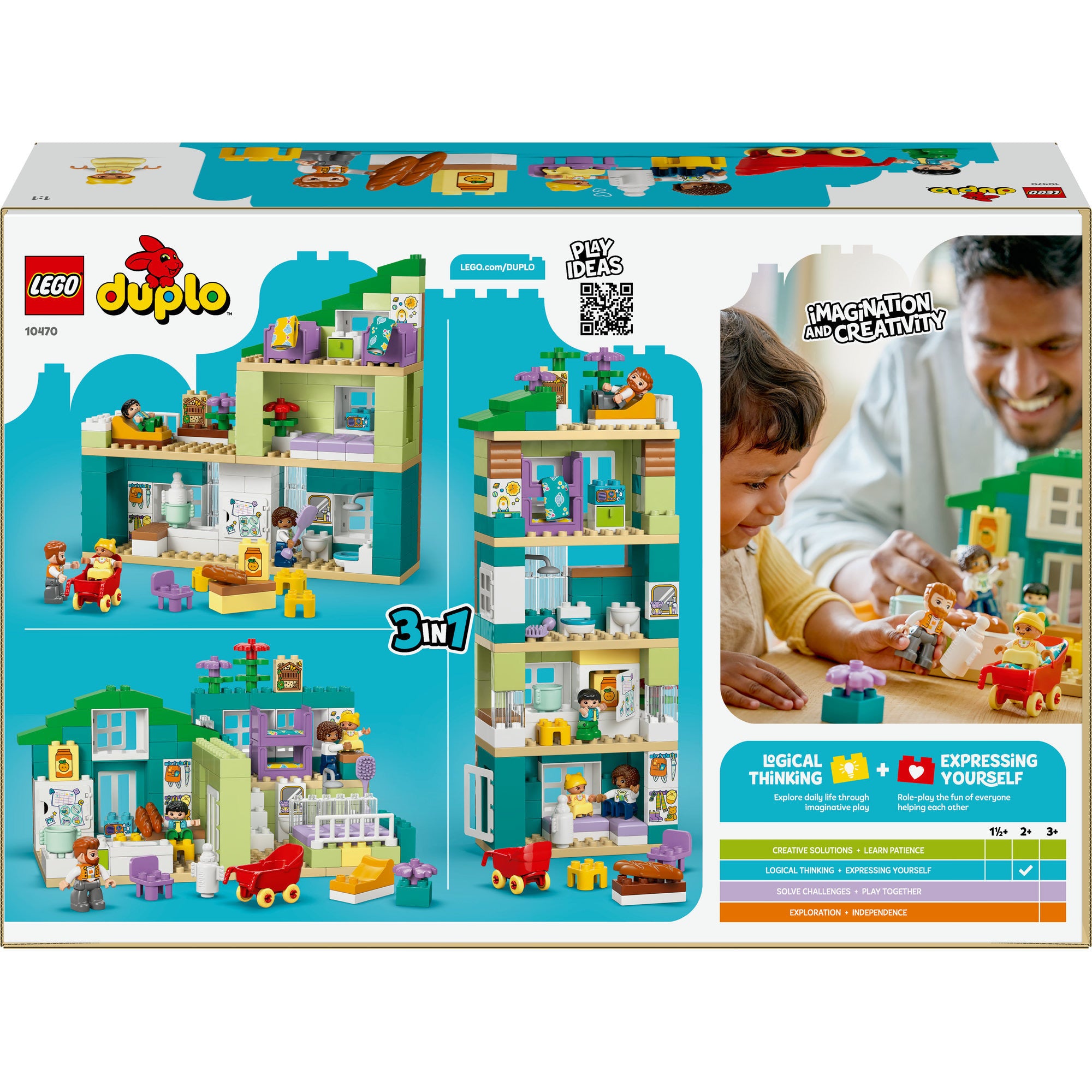 Lego duplo 10470 3-in-1 modern woonhuis met figuren