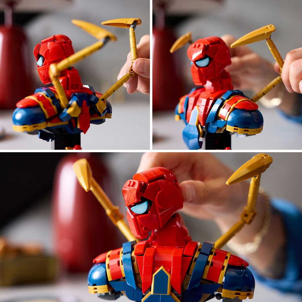 Lego super heroes 76326 iron spider-man buste