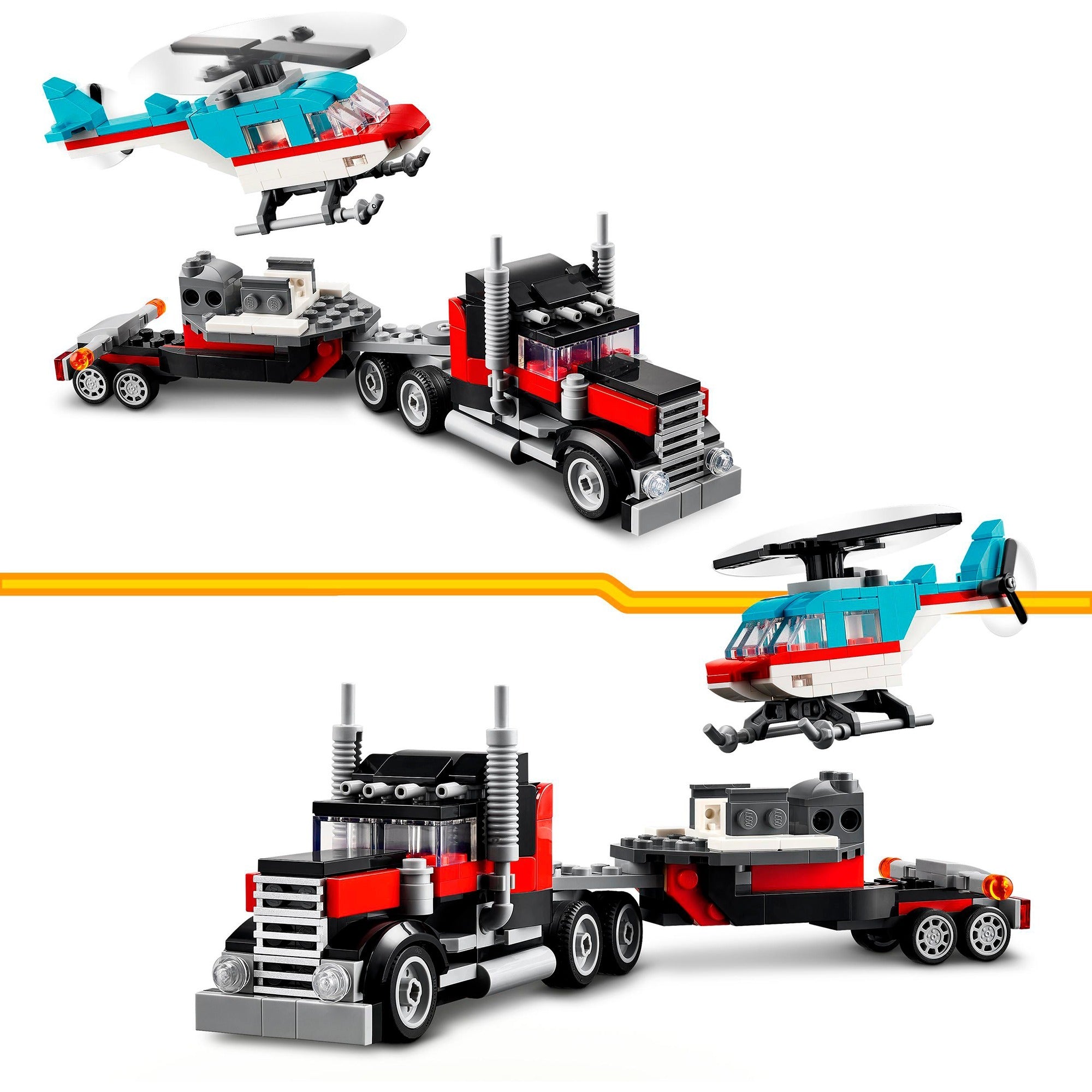 Lego creator 31146 truck met helikopter