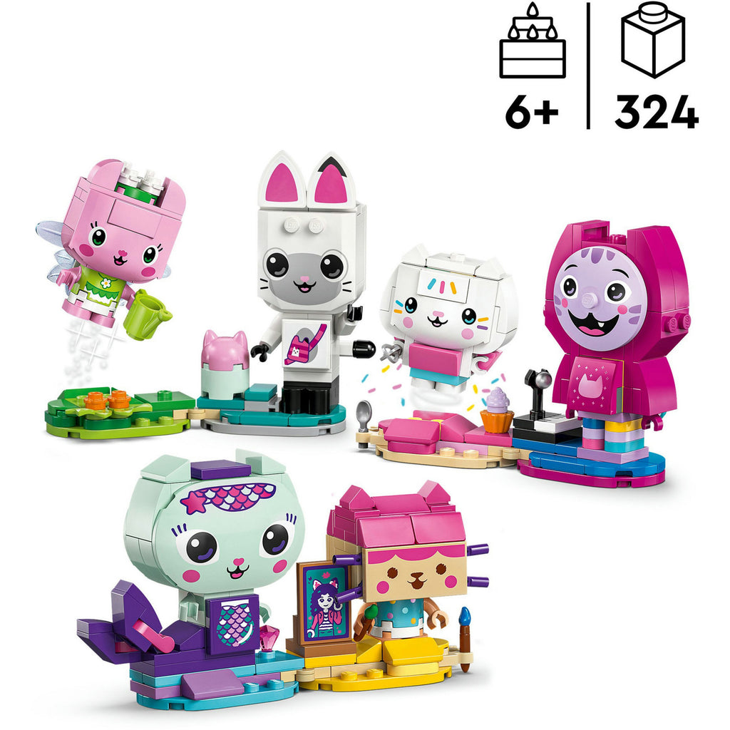 LEGO - gabby's poppenhuis - gabby’s bouwbare kattenvriendjes constructiespeelgoed (11215)