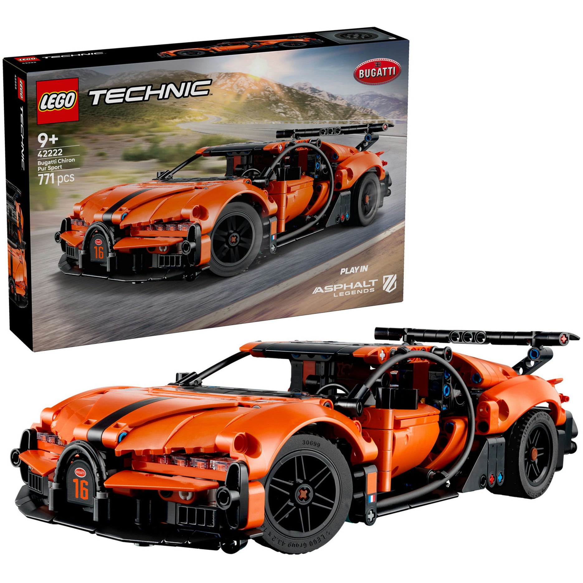 LEGO - technic 42222 bugatti chiron pur sport