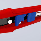 Knipex cutix universele mes stanleymes (rood blauw, incl. 2 mesbladen)