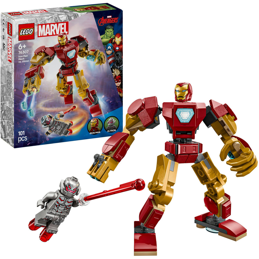 Lego super heroes 76307 iron man mecha vs. ultron