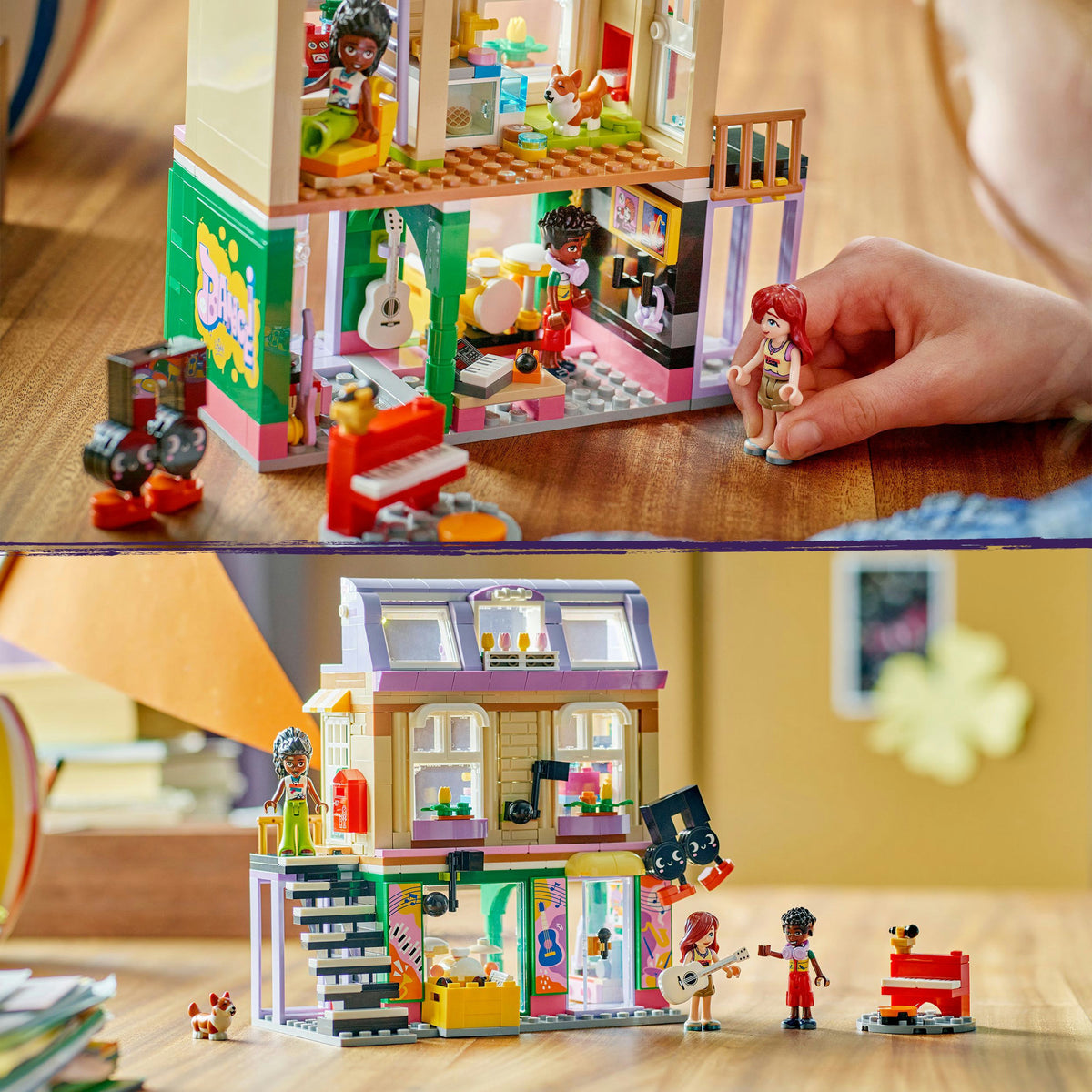 Lego friends muziekwinkel en appartement
