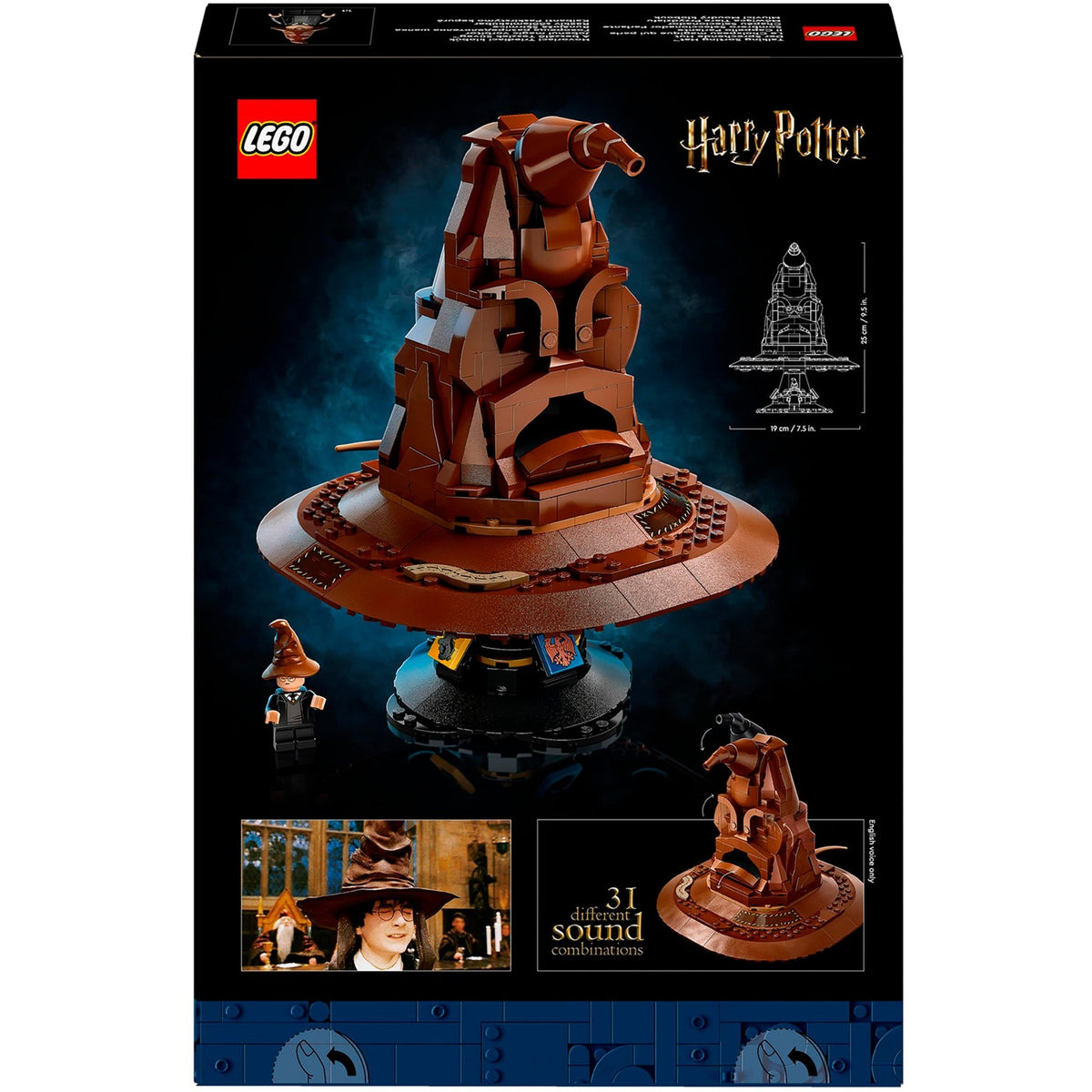 Lego harry potter 76429 pratende sorteerhoed + geluid