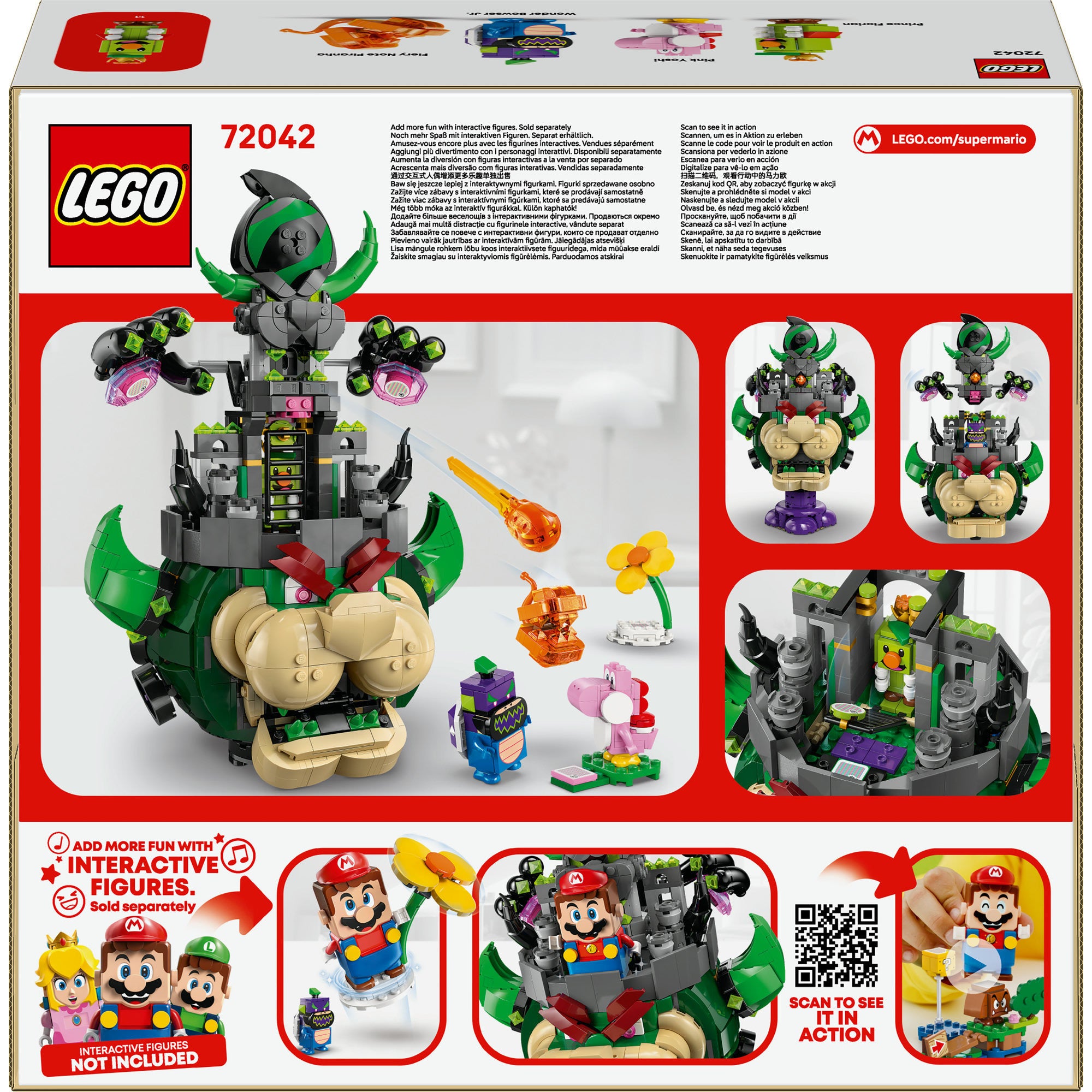 Lego super mario 72042 prins florian en kasteel bowser
