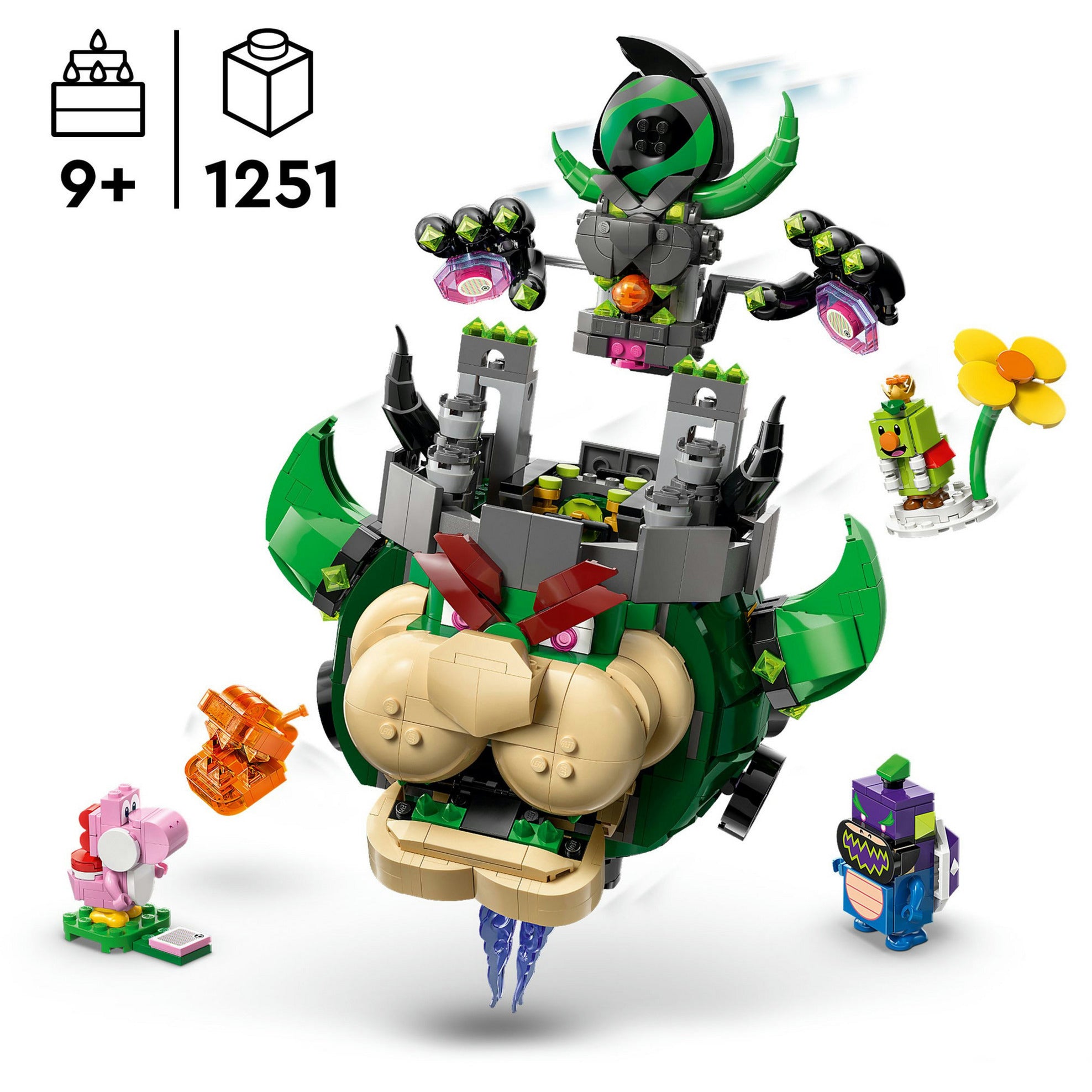 Lego super mario 72042 prins florian en kasteel bowser