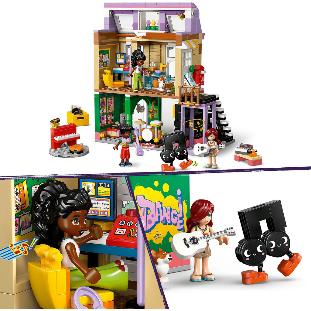 Lego friends muziekwinkel en appartement