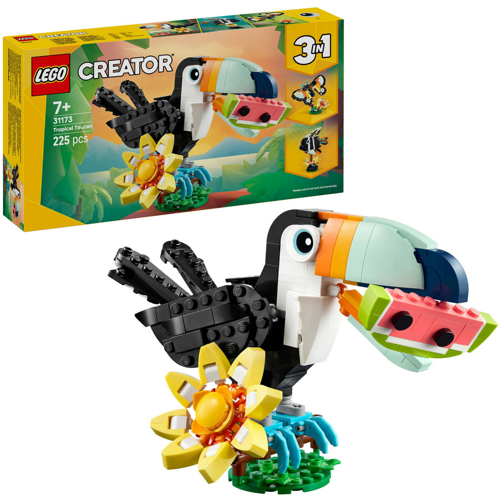 Lego creator - wilde dieren: tropische toekan constructiespeelgoed (31173)