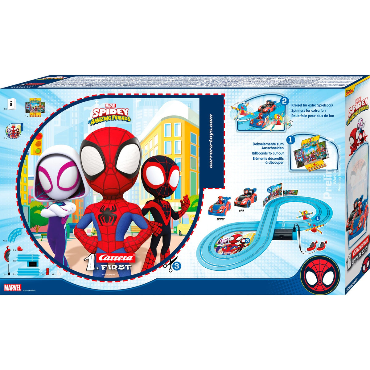 Carrera first spidey web spinners racebaan, 2,4m