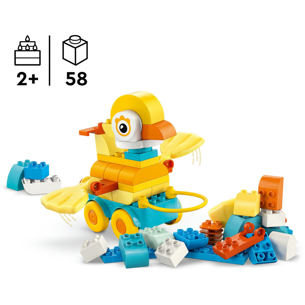 LEGO - duplo 3-in-1 dieren op wielen educatief speelgoed voor peuters 10448