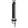 Brennenstuhl tower power usb-charger stekkerdoos 3-voudig met dubbele usb-laadingang 2m h05vv-f 3g1,5 volledig verzonken in tafelblad