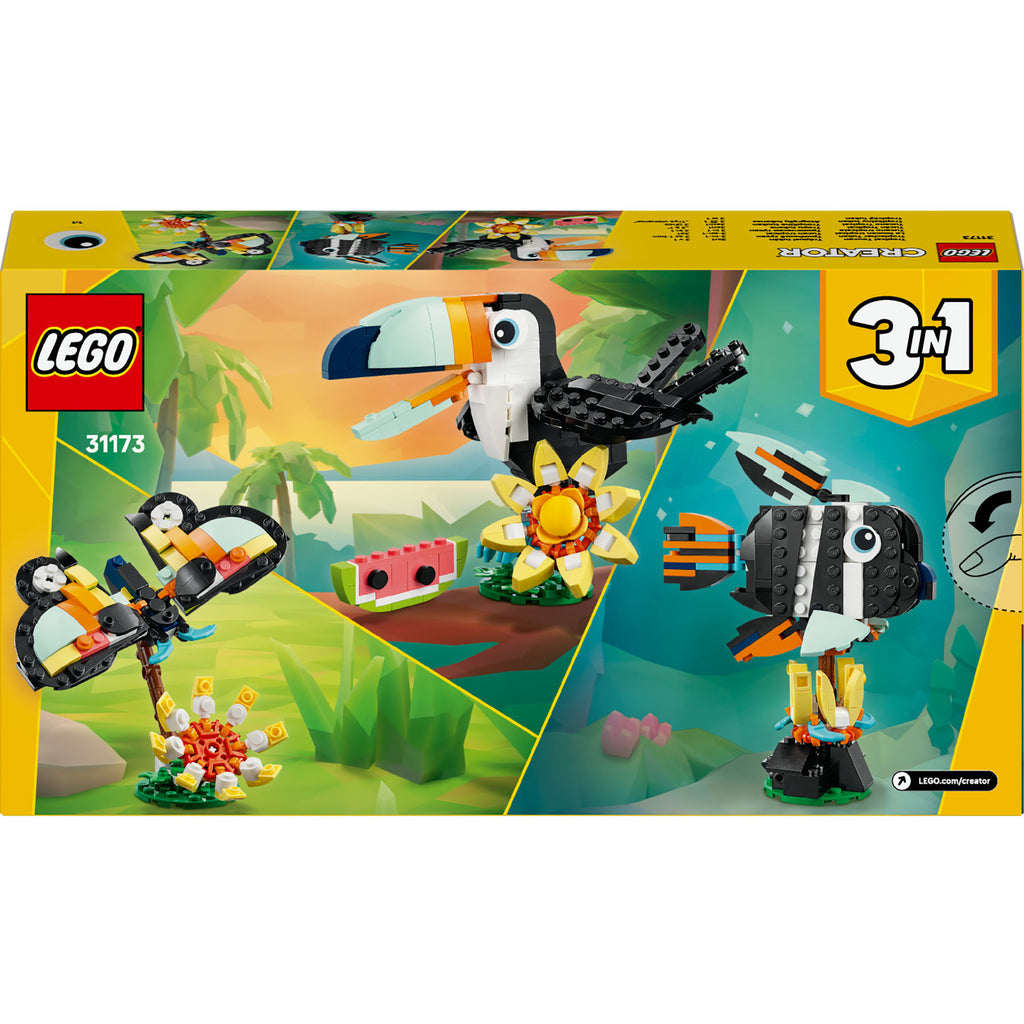 Lego creator - wilde dieren: tropische toekan constructiespeelgoed (31173)