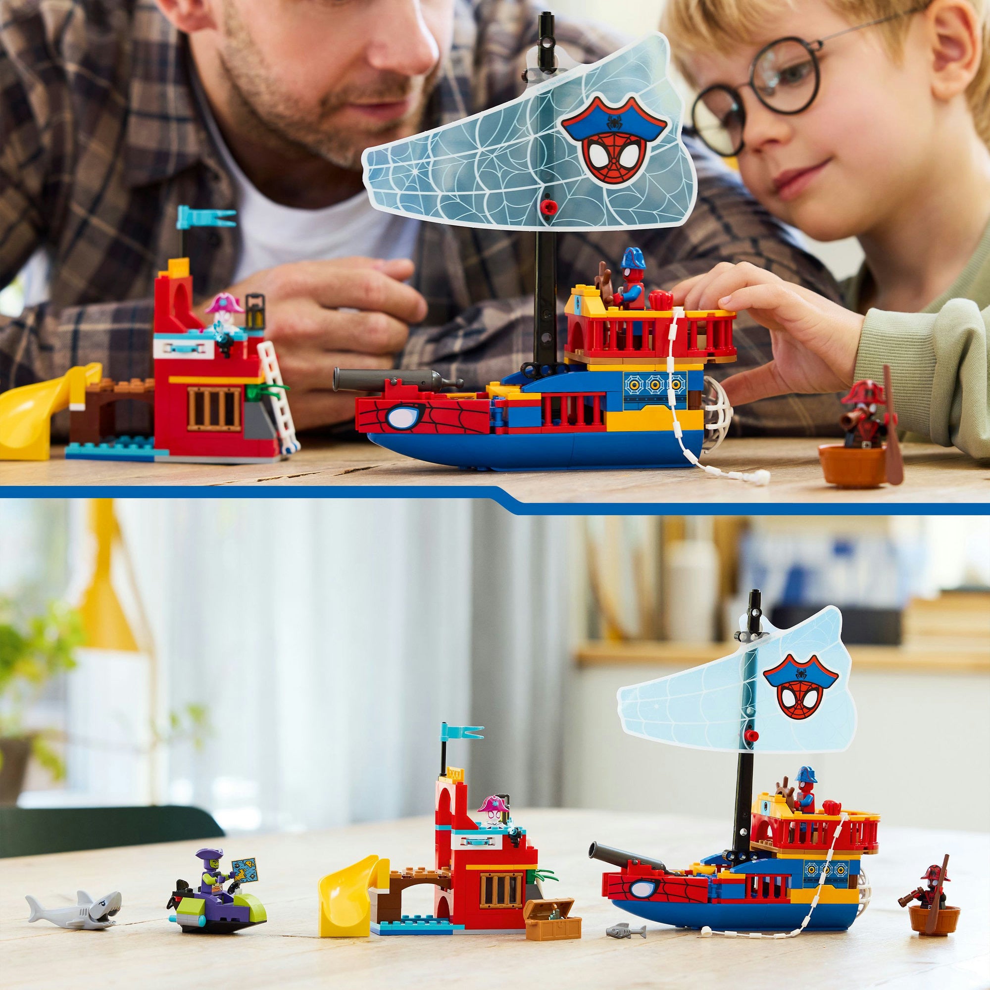 Lego marvel 11208 team spidey piratenschip