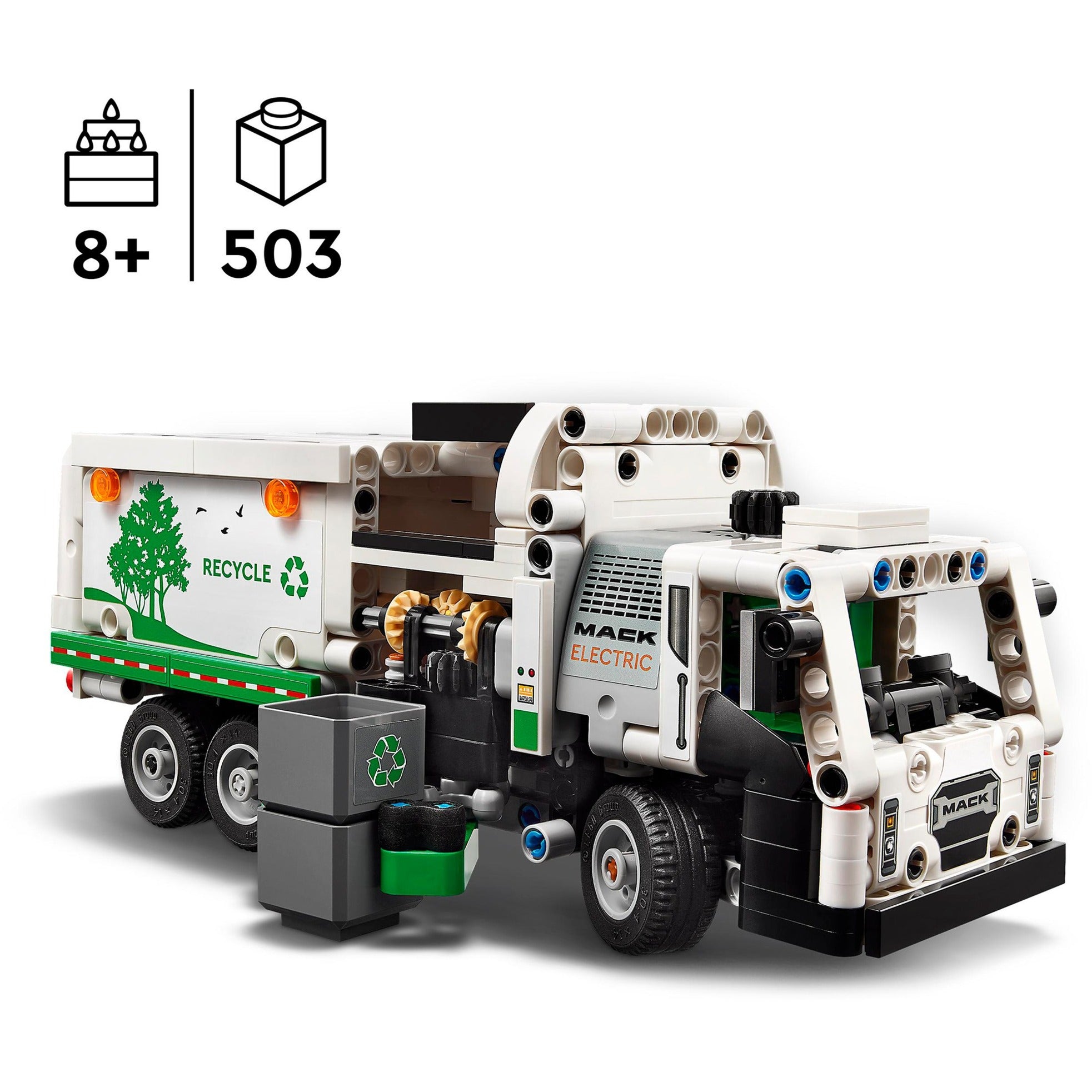 Lego technic 42167 mack lr electric vuilniswagen