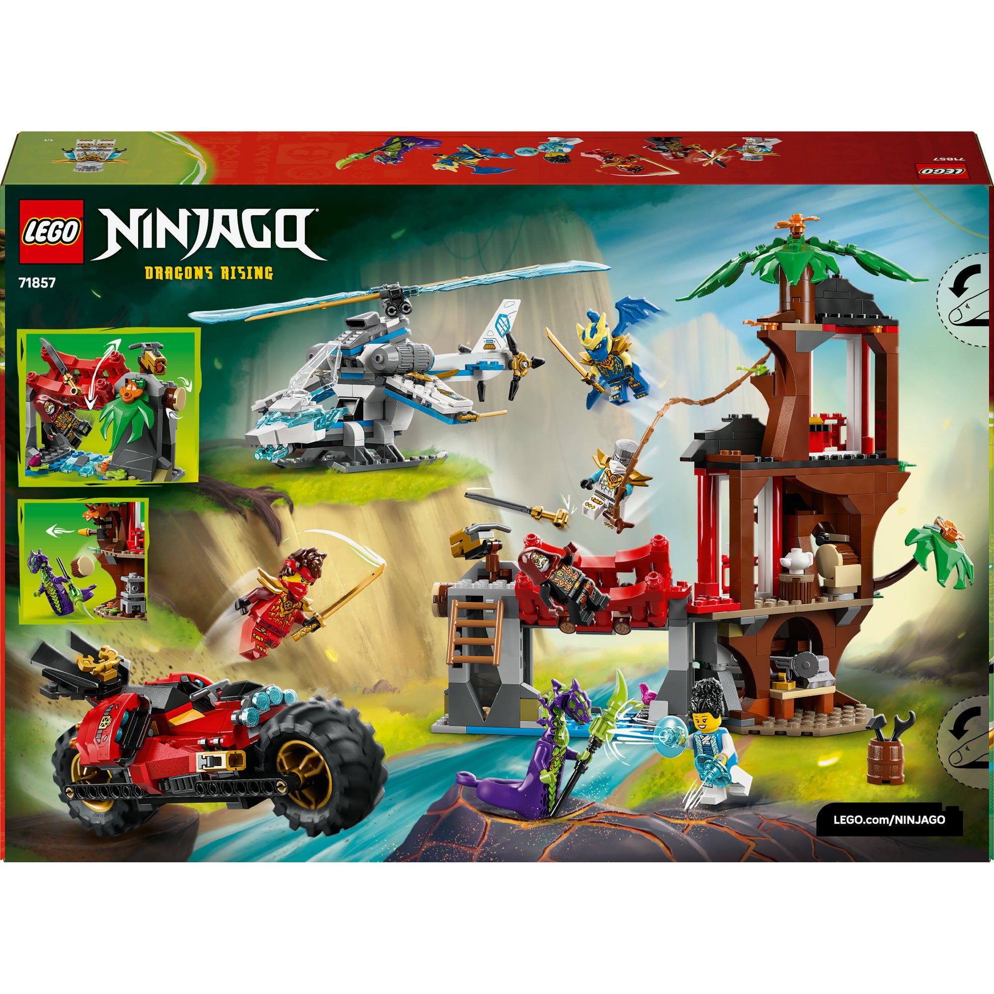 Lego ninjago 71857 ninjavoertuigen bij de boomhut