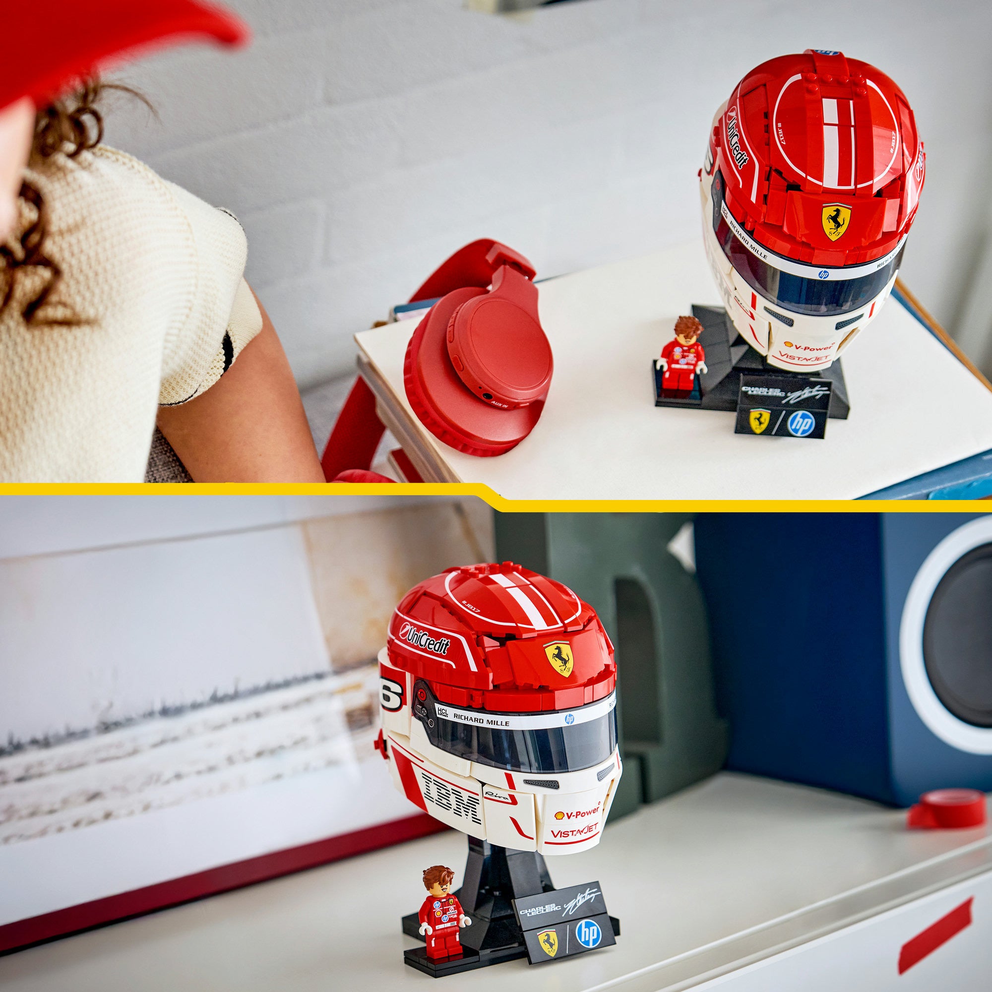 LEGO - editions 43014 scuderia ferrari hp helm van charles leclerc