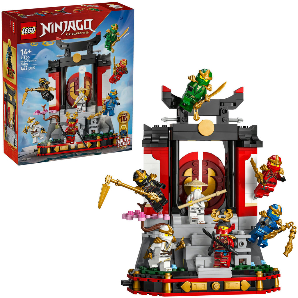 Lego ninjago 71866 15-jarig jubileum: display met ninjapersonages