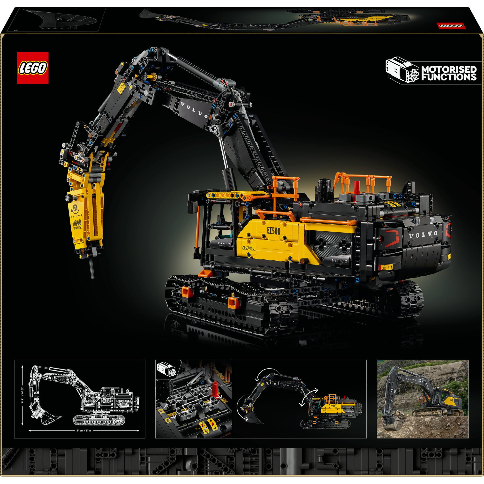 Lego technic 42215 volvo ec500 hybrid graafmachine