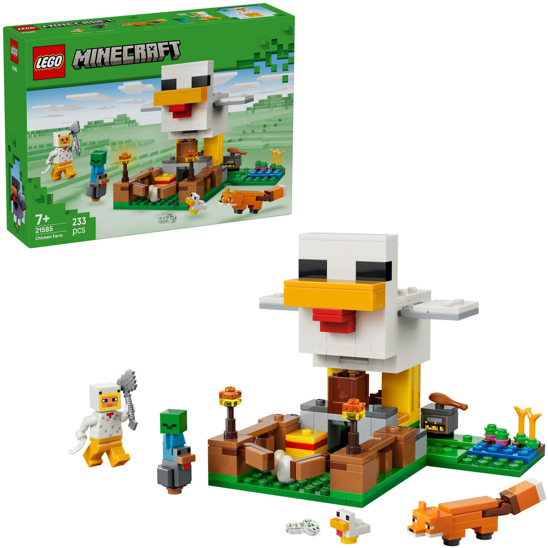 LEGO - minecraft kippenboerderij dieren speelgoed voor kinderen - 21585
