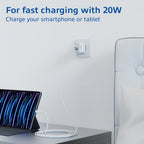 ACT Connectivity - ACT Connectivity usb-c & usb-a lader 20w met power delivery pps quick charge ganfast oplader (wit)