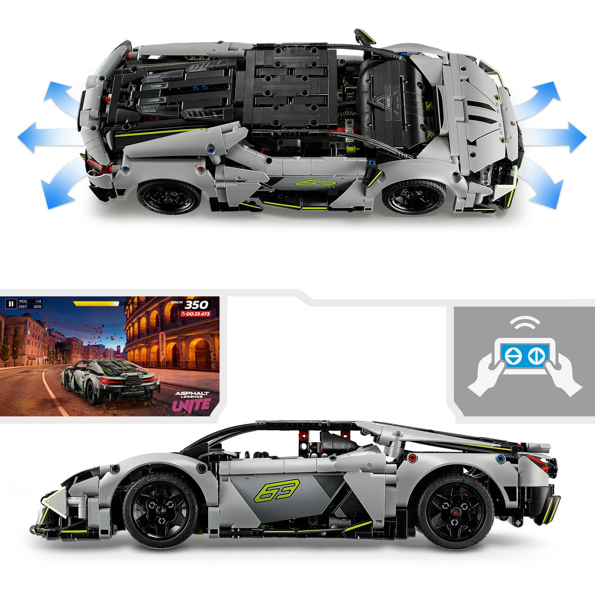 Lego technic 42214 lamborghini revuelto supersportwagen