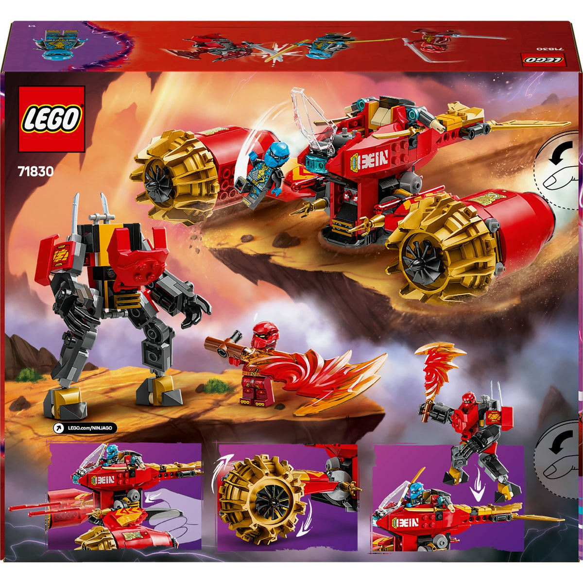 Lego ninjago 71830 kai's mechastormvoertuig