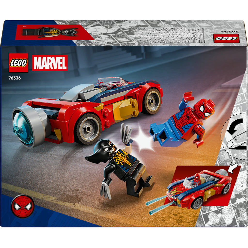 Lego super heroes 76336 marvel spider-man auto vs. venomized wolverine