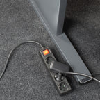 Act connectivity act stekkerdoos met lichtgevende schakelaar, 4 sockets, 2 m, zwart ac2440