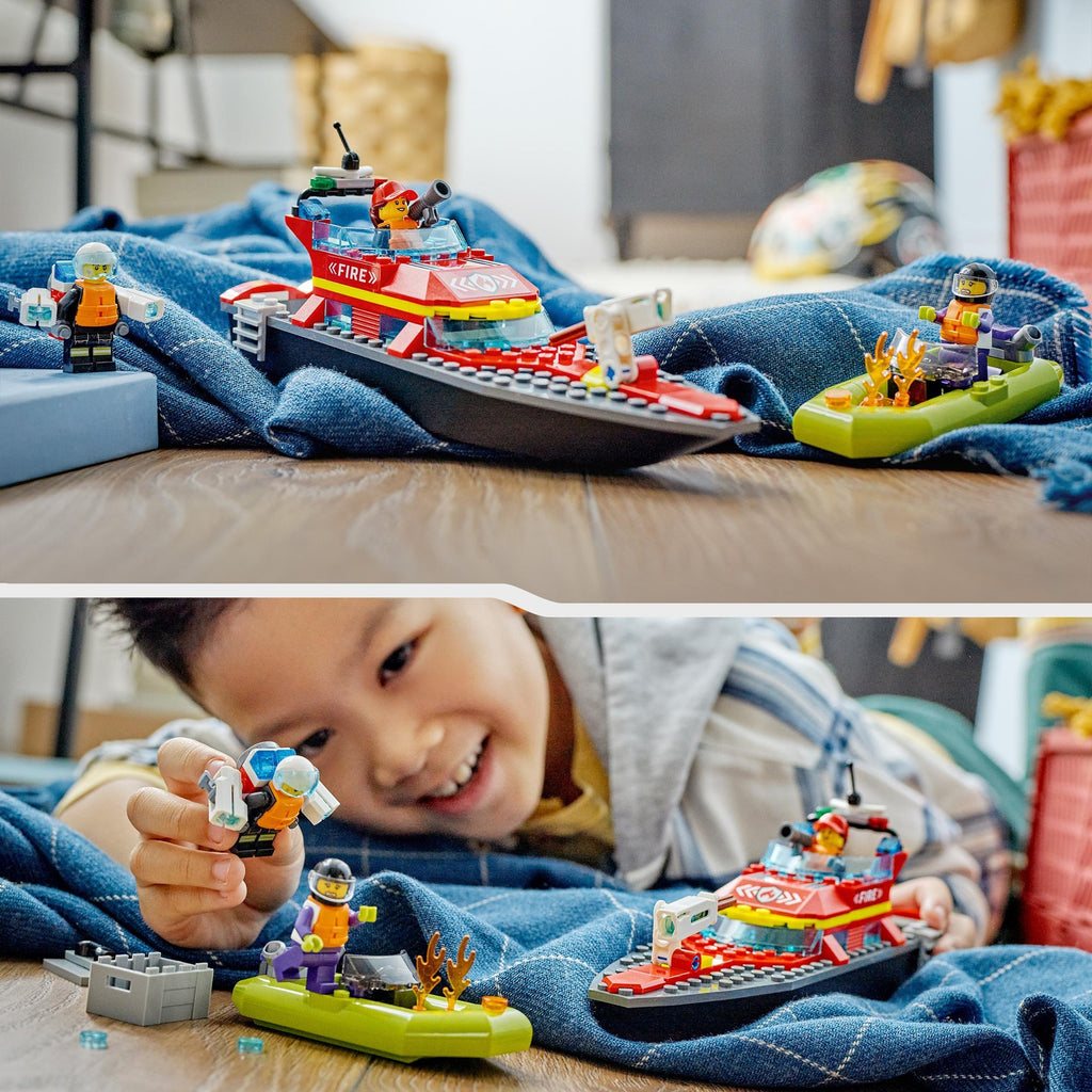 LEGO - city 60373 reddingsboot brand