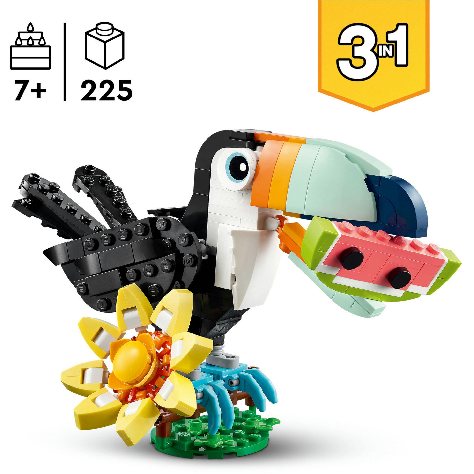 Lego creator - wilde dieren: tropische toekan constructiespeelgoed (31173)