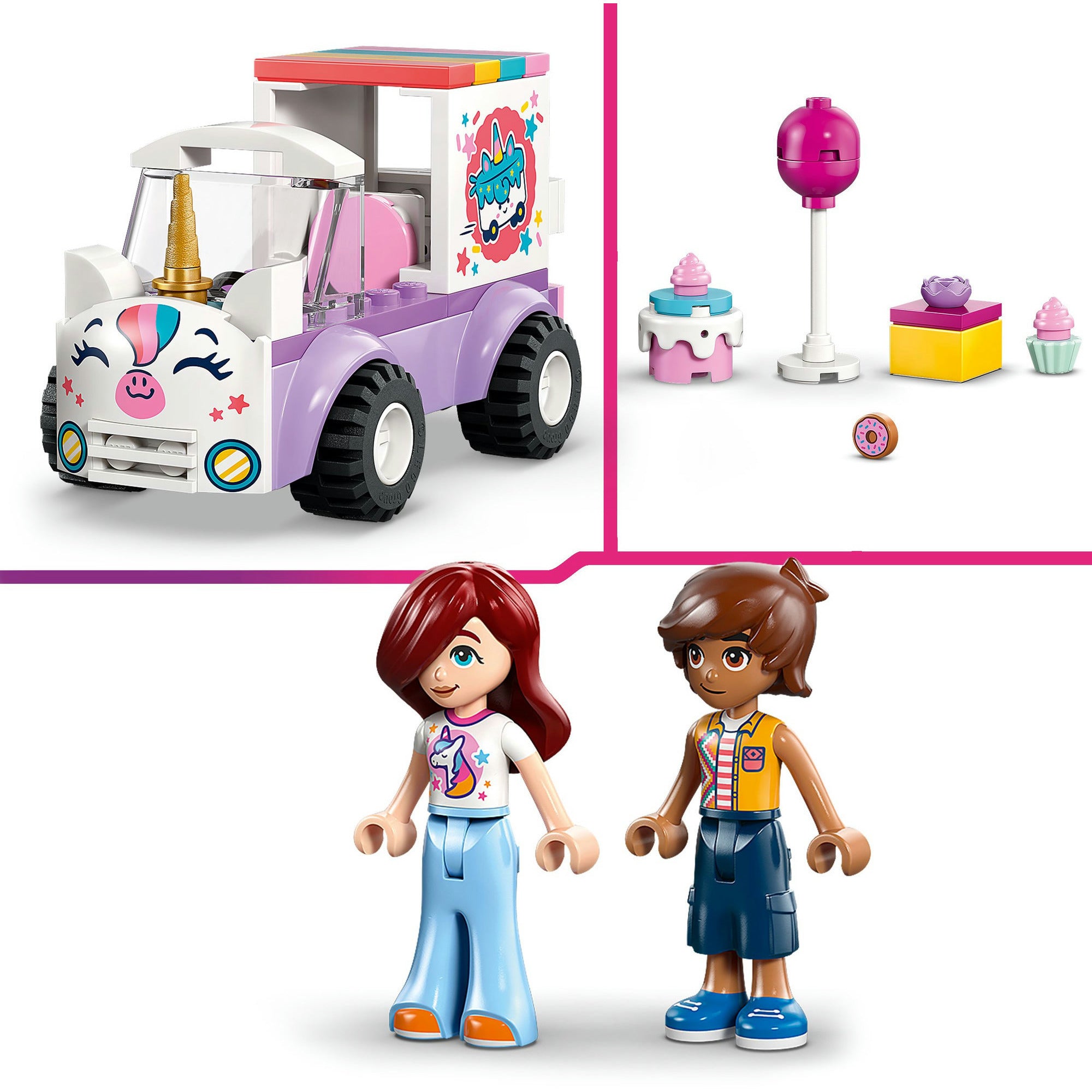 LEGO - friends 42675 eenhoorn taartenbezorgauto