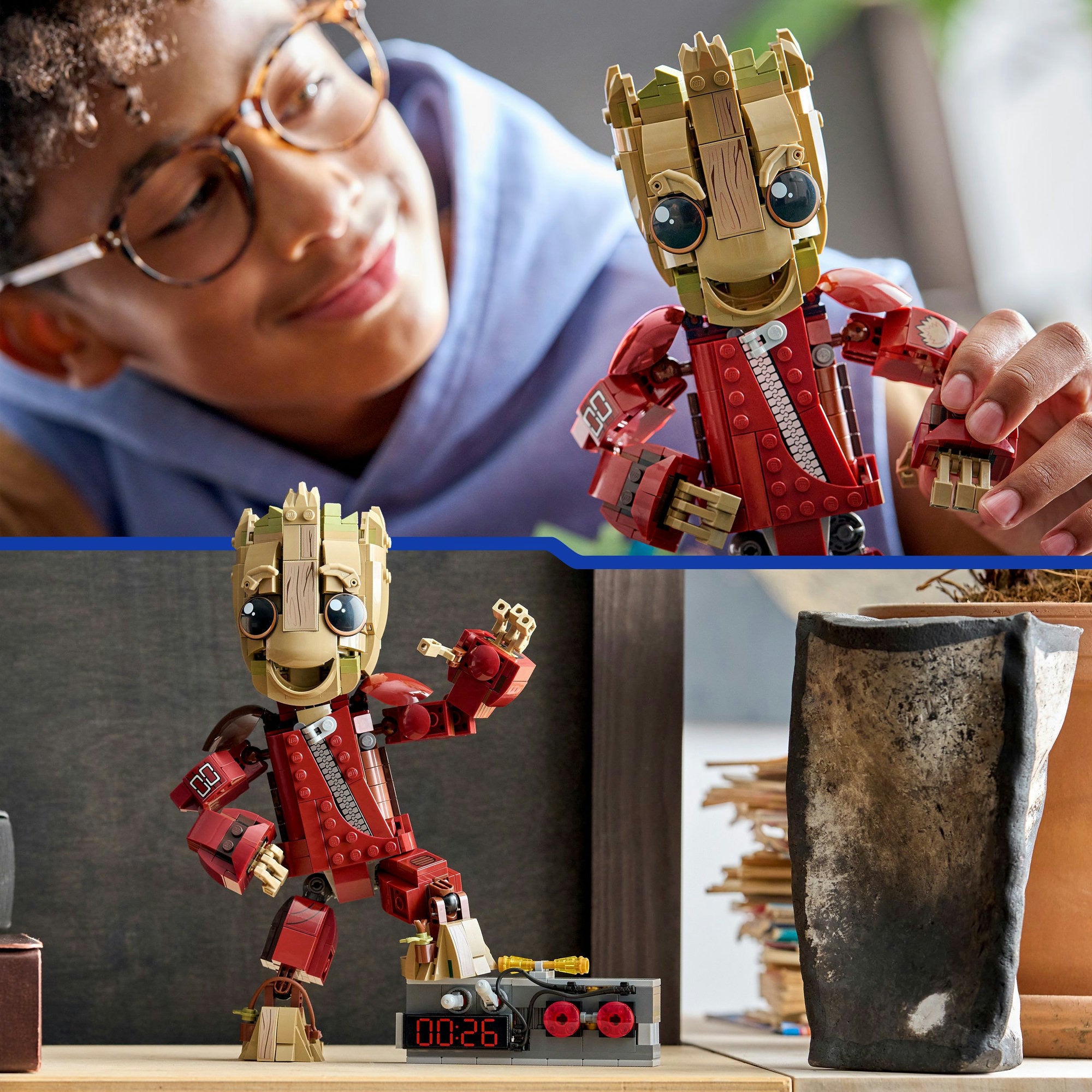 Lego marvel super heroes - groot in ravager jumpsuit constructiespeelgoed (76341)