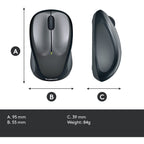 Muis draadloos logitech m325 grijs