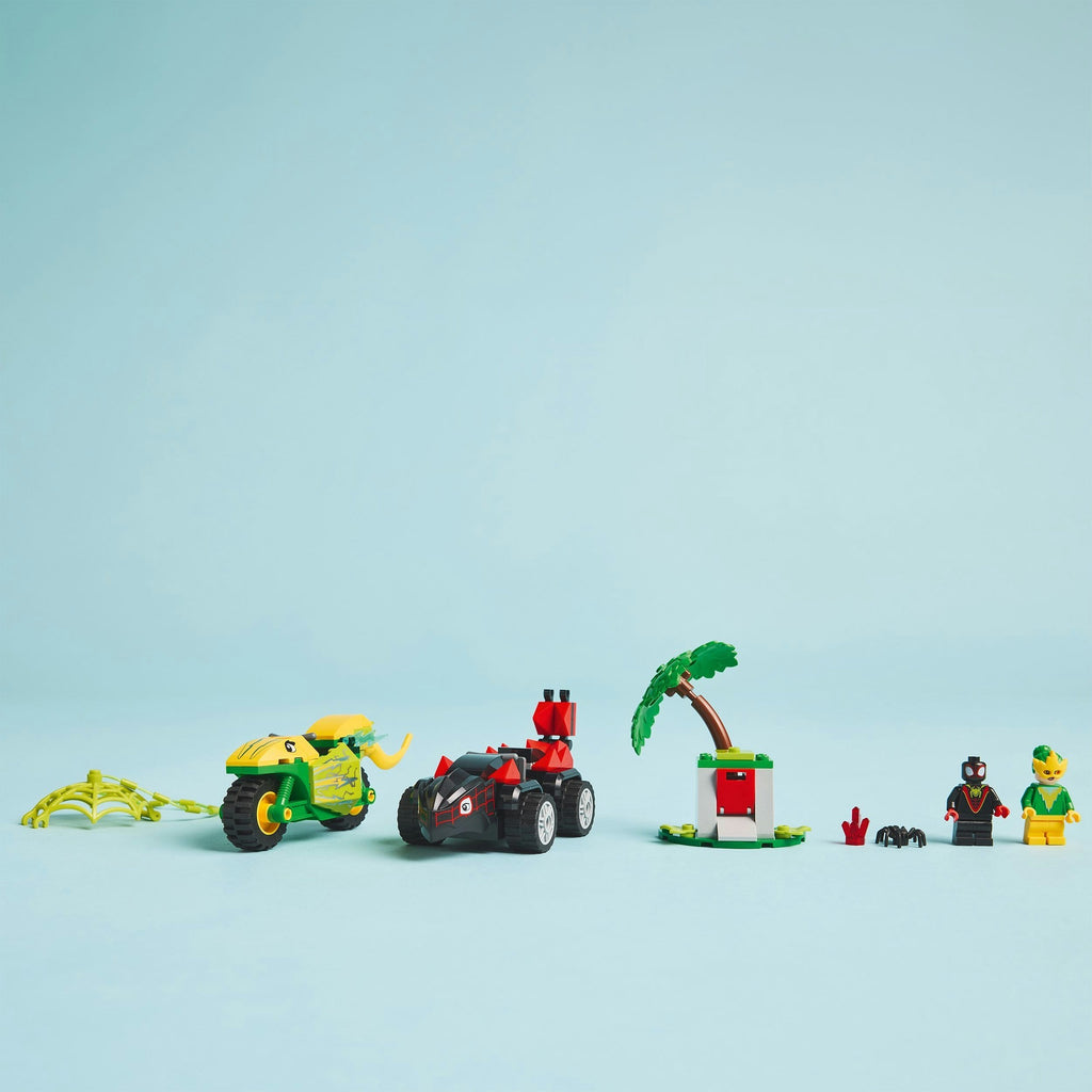 LEGO - spidey 11198 spin en electro achtervolging met dinosaurusvoertuigen
