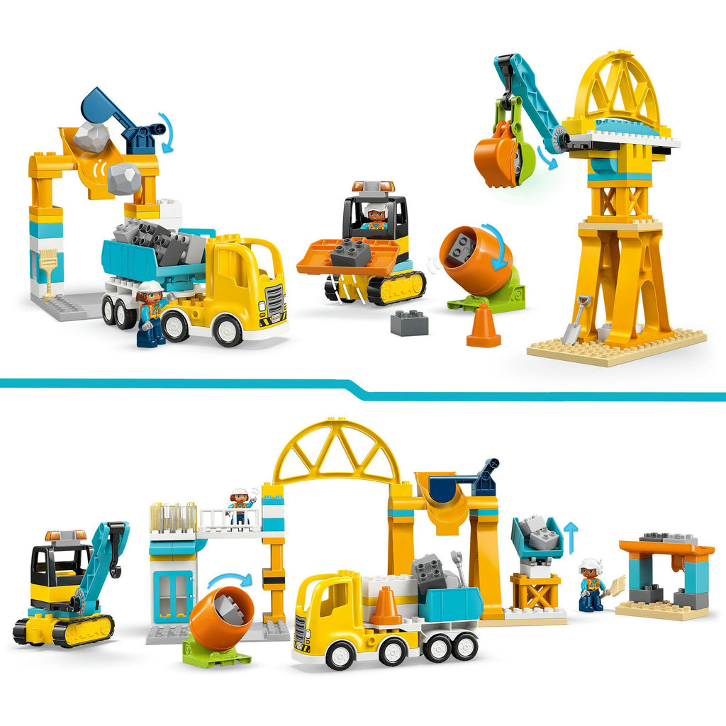 LEGO - duplo 10476 3-in-1 bouwplaats en voertuigen